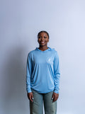Sport-Tek Posi-US Pro Long Sleeve Hoodie Light Blue