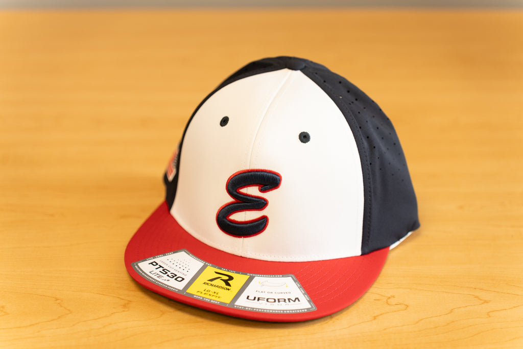 Richardson Dri Fit Elite Game Hat New Wht/Navy/Red