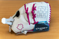 Ghost NX 12-Inch Softball Glove, RHT, White/Berry
