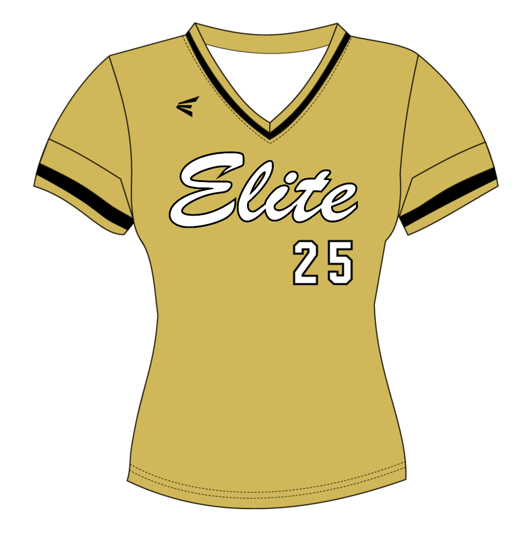 Classic Easton Softball Jersey Top Vegas Gold