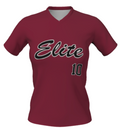 Champro Juice V-Neck Short Sleeve Cardinal