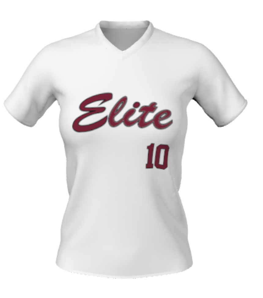 Champro Juice V-Neck Short Sleeve White