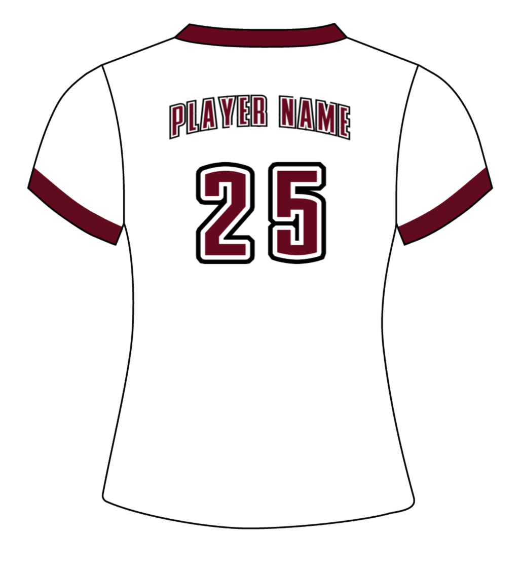 Classic Easton Softball Jersey Top White