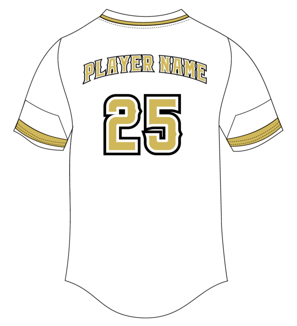 Classic Rawlings Baseball Jersey Top White